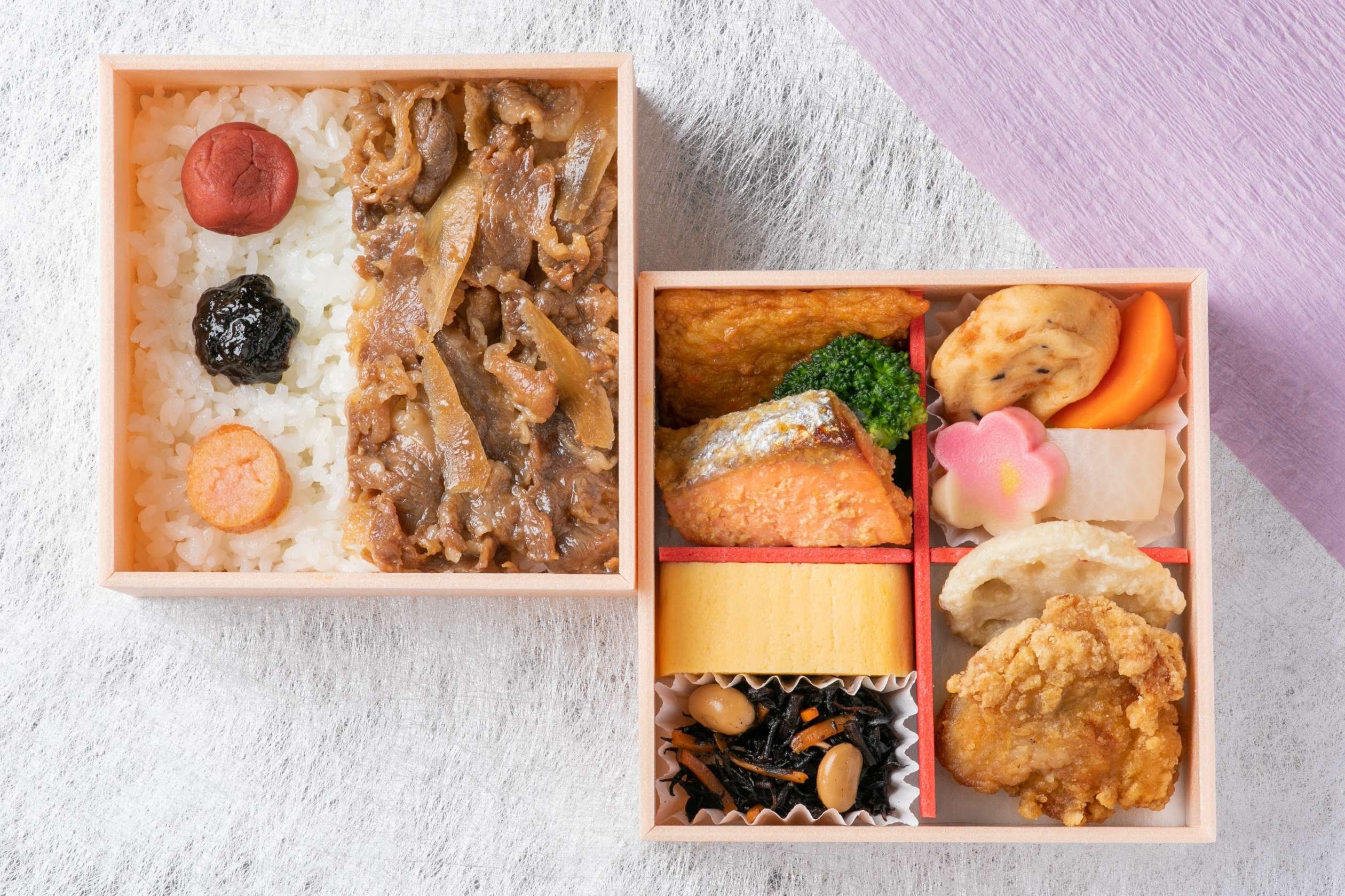 様々な種類のお弁当をお楽しみいただけます。